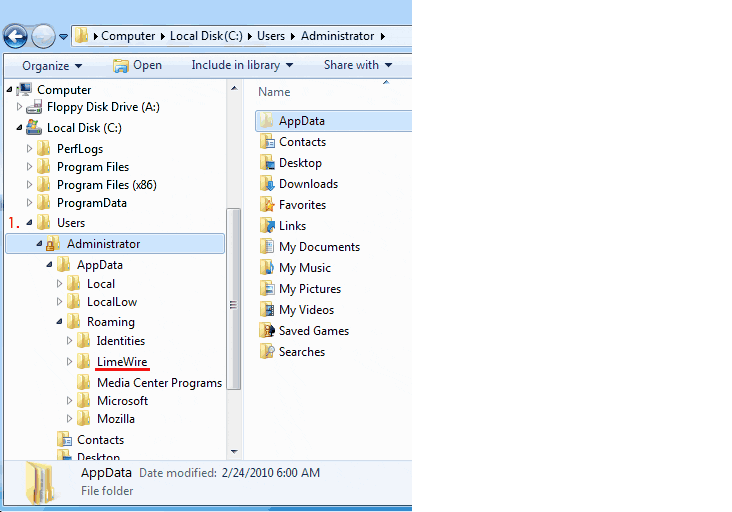 Folder Pictures Vista