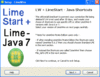 LimeStart installer, a 2 in one fix for Java 7 Shortcuts and Connection insurance-limestart-install-window1.gif